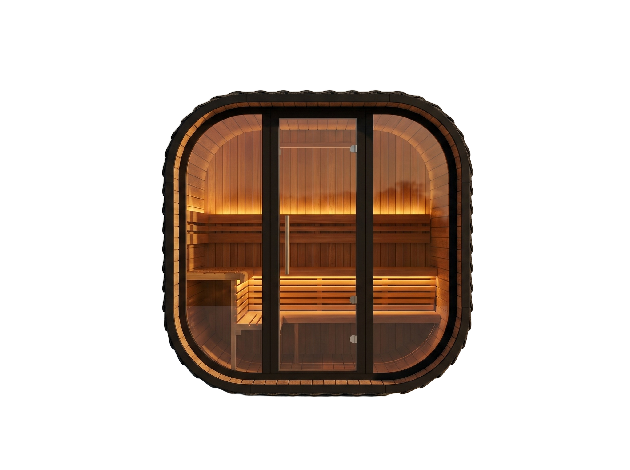Cedar cube sauna