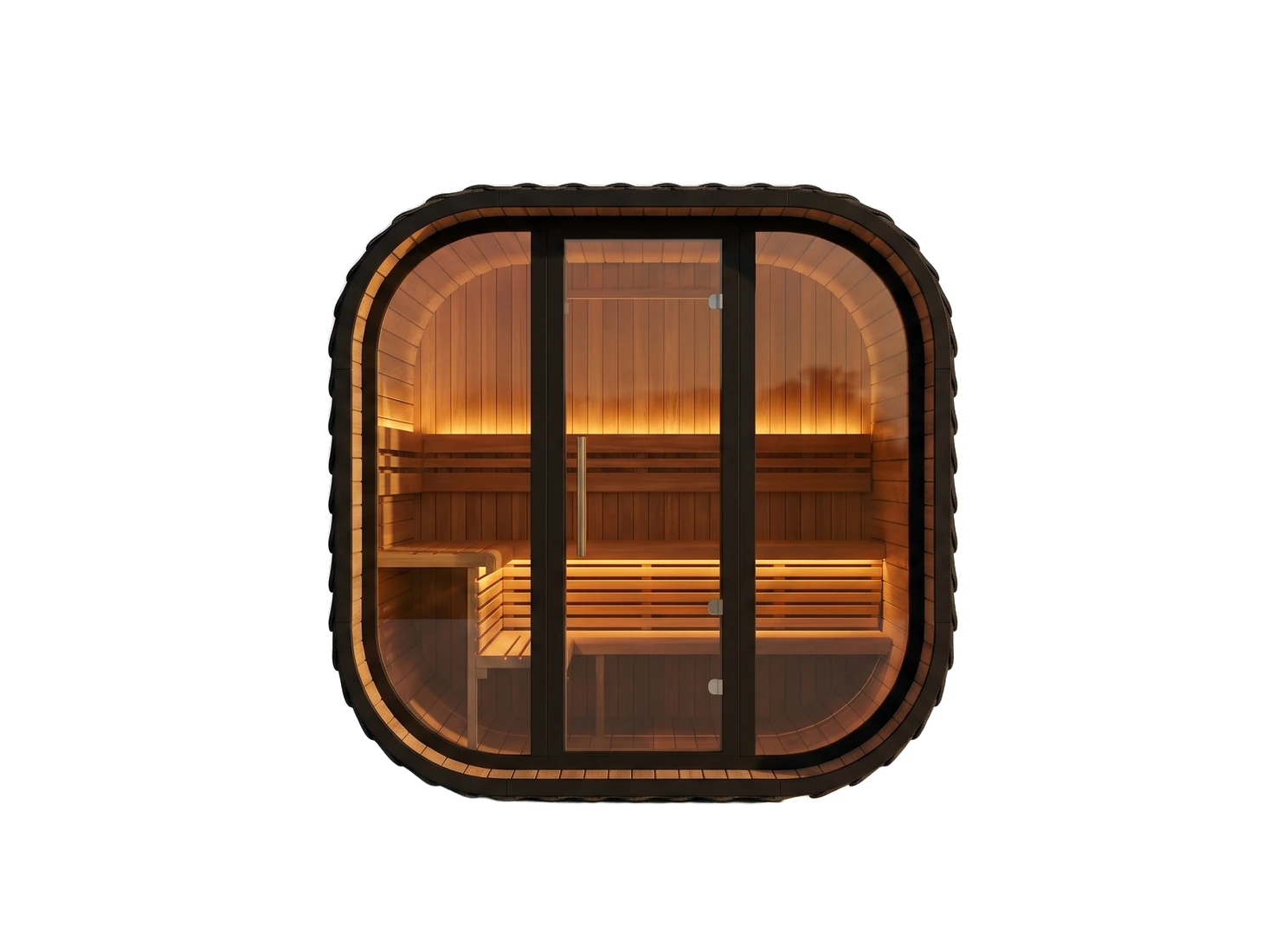 Cedar cube sauna